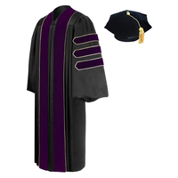 Venta al por mayor unisex de lujo personalizado vestido de graduación de doctorado vestido de graduación, Pastor, bata de púlpito