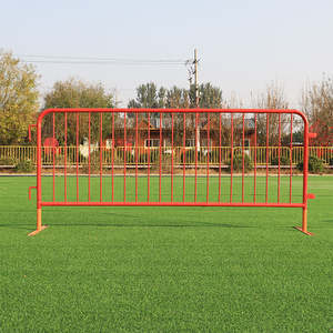 金属フレーム,カスタマイズされた亜鉛メッキ群衆制御道路交通障壁フェンス圧力処理木材自然タイプ - Product Image 6