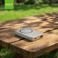 Batterie externe portable magnétique sans fil personnalisée Li-Polymère PD 20W à charge rapide 5000mAh ultra-mince avec câble