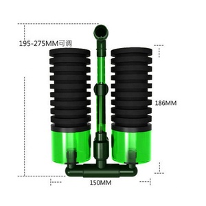 JSD Biyo Sünger Filtre Akvaryum Balık Tankı Çift Süngerli Hava Tahrikli Filtre Karides Yavrusu Yetiştiriciliği için - Product Image 6