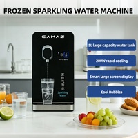 Distributeur d'eau gazeuse 5L Machine à eau gazeuse pétillante Sans sucre Sans édulcorants artificiels CAMAZ CM 5641 Compresseur