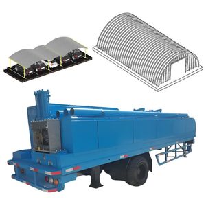 Kho công nghiệp cong dài khoảng <span class=keywords><strong>k</strong></span> hình dạng máy làm gạch di động 600-305 914-610 vòm mái cuộn tạo thành máy - Product Image 1