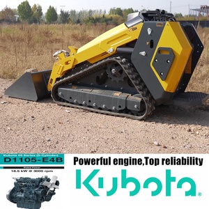 Sử dụng Trái Đất di chuyển máy móc Mini Skid chỉ đạo Bộ nạp với kết thúc trước loader Kubota động cơ bơm thủy lực - Product Image 3