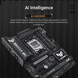 ASU TUF Gaming B850-PLUS WiFi <strong>Motherboard</strong> AM5 B850 <strong>ATX</strong> 14 2 1 80A Stages AI Ready DDR5 PCIe 5.0 3X M.2 Wi-Fi 7 2.5Gb LAN - Product Image 1