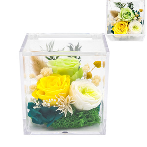 Nuevo Regalo para el Día de San Valentín y el Día de la Madre 2026: Rosa Real en Caja de Acrílico Transparente con Tapa Abatible, Regalo de Flor Eterna - Product Image 2