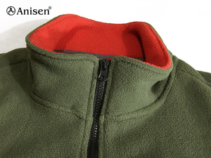 Chaleco de Caza para Hombre en Color Personalizado de Forro Polar Sherpa Popular <span class=keywords><strong>2021</strong></span> - Product Image 3