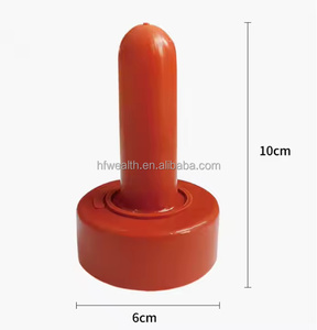 Tétines de bouteille de lait d'alimentation de bétail <span class=keywords><strong>en</strong></span> <span class=keywords><strong>caoutchouc</strong></span> rouge Nature de haute qualité pour agneau de veau - Product Image 5