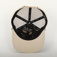 Topi Snapback 5 Panel Tali Nilon Logo Kustom BSCI OEM, Gorras Tanpa Struktur Model Flat Bill, Topi Berlubang Perforasi Laser Tahan Air