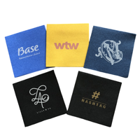 Serviettes de cocktail de couleur de haute qualité avec logo en lin comme des serviettes de boisson Serviette de table douce Airlaid
