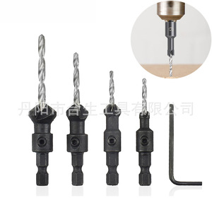 MR สว่านเจาะ countersunk ก้านหกเหลี่ยมเหล็กความเร็วสูงสำหรับงานไม้และงานเจาะเหล็ก - Product Image 1