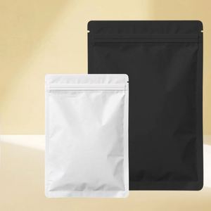 Lianyou HK Custom Logo Biodegradable Black <b>Zip</b> Lock <b>Bags</b> Food Safe PET/PE/VMPET <b>Bag</b> Moisture Proof for <b>Zip</b> Top Made in China - Product Image 3