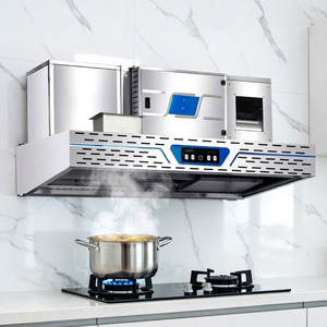 <span class=keywords><strong>Extracteur</strong></span> <span class=keywords><strong>de</strong></span> fumée <span class=keywords><strong>de</strong></span> cuisine commercial électrique sur mesure 1200W en acier inoxydable avec précipitateur électrostatique et capteur tactile - Product Image 2