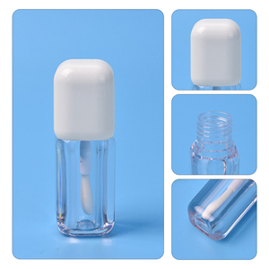 Độc Đáo Biểu Tượng Tùy Chỉnh Lip Tint Trường Hợp 4Ml Son Môi Dầu Ống Vuông Trong Suốt Tròn Hình Chữ Nhật Lip Gloss Chai Với Bàn Chải Lớn - Product Image 3