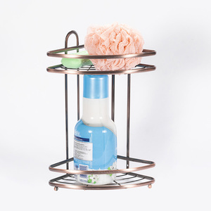 2 Tier Metal Mesh Hanging Storage Multi Corner Rack Shelves Organizer Toilet Shower Caddy Basket Bathroom Shelf