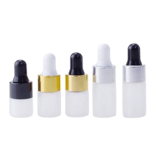 Großhandel 1/2/3ml ätherisches Öl Tropfen Pipetten flasche Kosmetische Serum Tropf flasche Nachfüllbare Milchglas Tropf flasche - Product Image 1