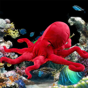 Oreiller en peluche pieuvre géante réaliste, rembourrage en coton PP, jouet câlin avec tentacules pour enfants et adultes, décoration <span class=keywords><strong>de</strong></span> maison cool - Product Image 2