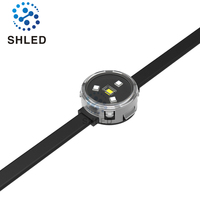 Lumière de vacances permanente rgb rgbw UCS512C4 IC led pixel point maison intelligente lumière de noël extérieure