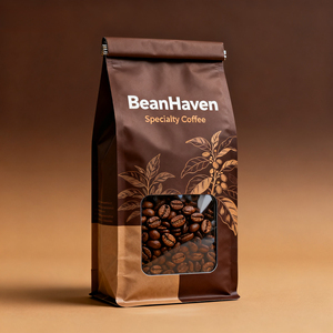 Sacchetti per Caffè Personalizzati Stampati 250g 500g, Vendita all'Ingrosso, Sacchetti Riciclabili a Otto Lati con Valvola e Cerniera - Product Image 4