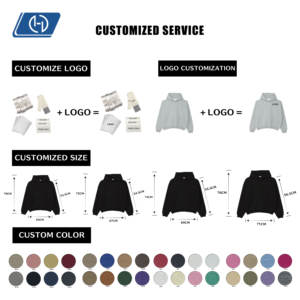 YWGH 큰 키 맞춤 까마귀 매칭 세트 힙합 스트리트웨어 드롭 숄더 양털 까마귀 3d 인쇄 그래픽 산성 세척 까마귀 - Product Image 4