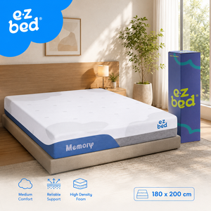 ที่นอนเมมโมรี่โฟม E Z Bed Premium หนา 25 ซม. ช่วยปรับปรุงการนอนหลับด้วยโฟมความหนาแน่นสูงที่รองรับน้ำหนักได้ดี - Product Image 1