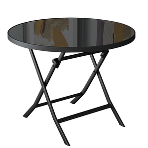 Mesas de Centro Redondas Plegables Modernas de Tamaño Pequeño, Mesas de Comedor de Alta Calidad para Sala de Estar - Product Image 2