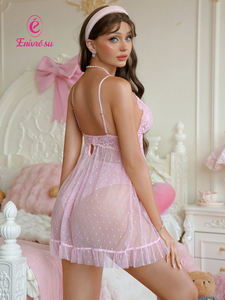 Groothandel Transparante Sexy Lingerie Kant Mesh Ondergoed Verleiding Nachtjapon Erotische Nachtkleding Voor Lief Meisje Ey10503 S - Product Image 2