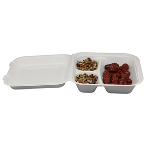 Biodegradable Disposable Packaging Container Sugarcane Bagasse Food Lunch Box
