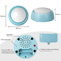 Bouton sonore promotionnel personnalisé Buzzer de communication musicale facile avec enregistrement vocal Produits électroniques grand public en plastique