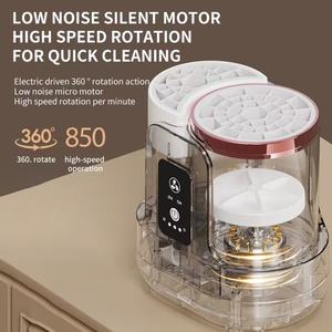 <b>Electric</b> Multi-Functional Makeup <b>Brush</b> Cleaner with <b>Brush</b> Dryer One-Click Control Digital Timer USB Charging - Product Image 3