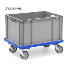 Carro de acero móvil fácil y duradero de metal rodante completamente soldado para almacén - Product Image 4