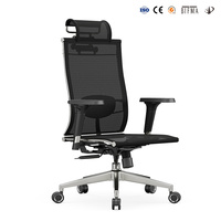 Nouvelle conception de chaise de bureau entièrement en mesh avec cadre métallique, chaises de direction ergonomiques confortables avec soutien lombaire, Sillas De Oficina