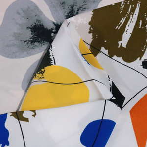 בד poplin באיכות גבוהה 100% פוליאסטר עם בד פופלין דפוס הדפסה עבור חולצות ושמלות שימוש מצעים - Product Image 2