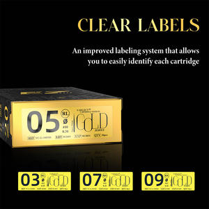 Agujas de Cartucho para Tatuaje Profesionales EZ, Recubiertas de Oro Ti-Au, Agujas de Tatuaje de Larga Duración para Máquinas de Tatuar - Product Image 4