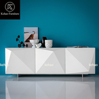 Buffet en bois moderne à finition brillante, très vendu, pour le salon