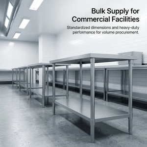 Commercial Kitchen Restaurant Lab Heavy Duty <b>Stainless</b> <b>Steel</b> <b>Work</b> <b>Table</b> Food Prep <b>Table</b> - Product Image 6