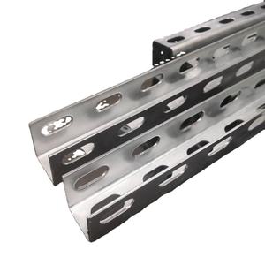 Оцинкованные перфорированные сварные стальные балки <span class=keywords><strong>C</strong></span>-образного профиля из нержавеющей стали 304 для крупнопролетных строительных конструкций (подпорные балки) - Product Image 1