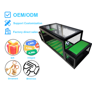 Máquina de Fútbol Interactiva de Metal con Luces LED para Debajo de la Mesa, Juego de Fútbol de Carnaval con Soporte en Inglés para 2 Jugadores - Product Image 1
