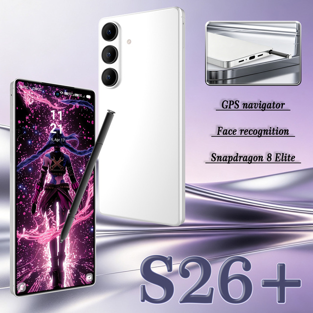 2026 Trending S26+ Android Smartphone Real 4G Network 16GB RAM 8000mAh Battery Face ID