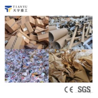 Tianyu TSS600 Máquina trituradora pequeña de doble eje para cajas de cartón de desecho Libros de cartón
