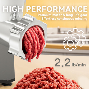 Picadora de Carne Eléctrica y Embutidora de Salchichas con Kit para Kubbe, 220V, Procesador de Alimentos Multifunción - Product Image 4