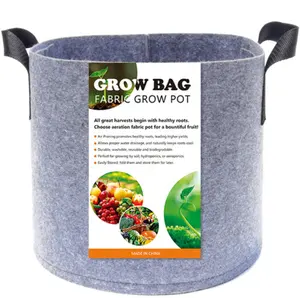 Durable gallon planter grow bag tree seeding pot fruit fabric plant pots Flower pot different gallon Felt Grow Bags
