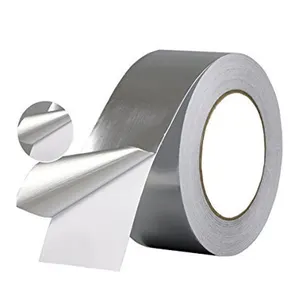 Aluminium Foil Tinfoil High Temperature Tape For Pot Sticker Hood Water Heater Pipe Wrapping Sealing Use