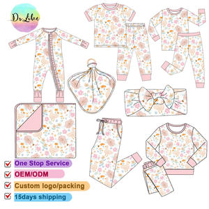 बुटीक कपड़े के बच्चे बांस पजामा की ज़िप्पी कंबल ब्लाइंड बॉक्स बेबी चूहों फूलों के पैटर्न कपड़े - Product Image 1