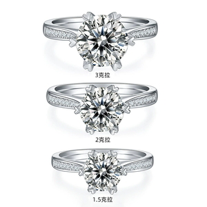 Bague d'éternité unisexe en argent sterling au design moderne avec diamant de couleur fantaisie naturelle, bijoux de mariage plaqués argent, cadeau - Product Image 2