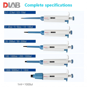 Pipeta Ajustable de un Solo Canal DLAB <span class=keywords><strong>Dragon</strong></span> <span class=keywords><strong>Lab</strong></span> Original, de 0.5μL a 10mL, Micropipeta Autoclavable para Laboratorio - Product Image 1
