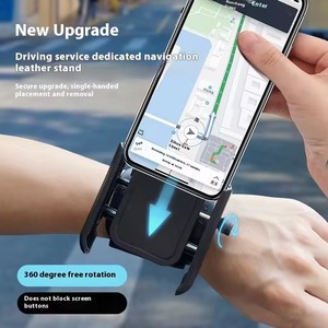 2IN1 360 °   Support de téléphone rotatif pour <span class=keywords><strong>vélo</strong></span>, bracelet de bras pour smartphone, support de poignet pour course, randonnée, cyclisme - Product Image 5