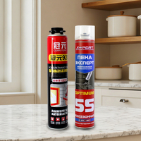 Colle expansive 750 ml pour remplissage de joints de portes et fenêtres, étanche, pour sceller les trous, 900 grammes de mousse polyuréthane en spray