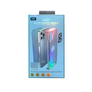 适用于iPhone 13 14 Pro Max钢化玻璃 + 镜头保护器 + 手机外壳3合1简易安装套件屏幕保护器安装工具