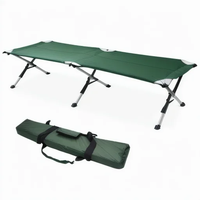 Polar Everest cadre solide bonne qualité logo personnalisé camouflage tactique pause déjeuner camping lit pliant pour célibataire