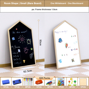 <span class=keywords><strong>Pizarra</strong></span> de Doble Cara de Madera Maciza para Niños, Unisex, de Pie, con <span class=keywords><strong>Pizarra</strong></span> Blanca y Negra, Juguete para Niños Creativos - Product Image 4